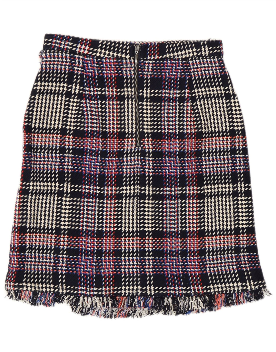 Marks & Spencer Womens Straight Skirt UK 8 Small W28 Multicoloured Check
