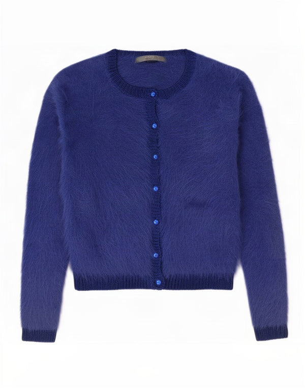 Guess Girls Cardigan Sweater 10-11 Years Navy Blue Polyamide