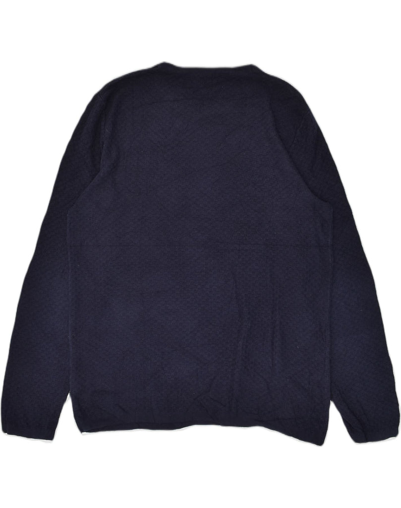 JACK & JONES Mens Premium Crew Neck Jumper Sweater XL Navy Blue Cotton | Vintage Jack & Jones | Thrift | Second-Hand Jack & Jones | Used Clothing | Messina Hembry 