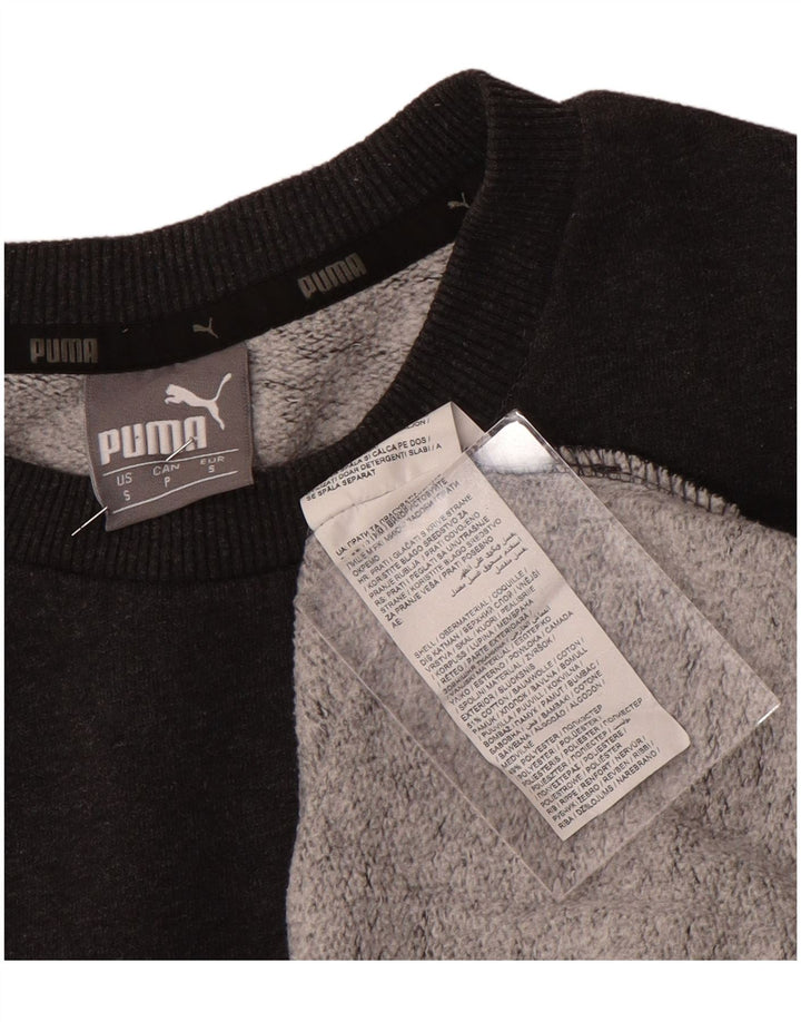Puma Mens Sweatshirt Jumper Small Grey Cotton