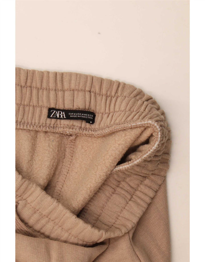 Zara Mens Cargo Tracksuit Trousers Joggers Medium Beige