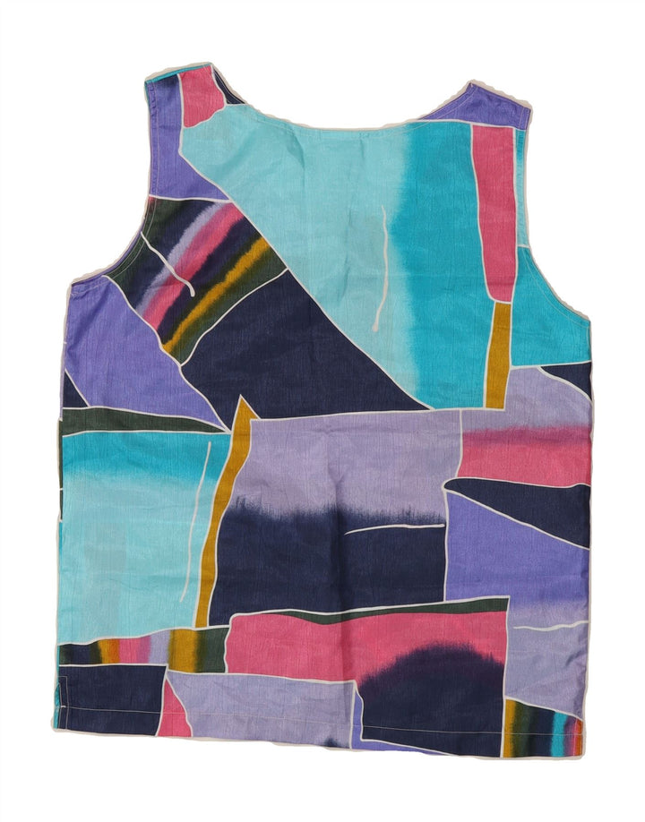 ALBA MODA Womens Sleeveless Blouse Top EU 36 Small Multicoloured Patchwork Vintage Alba Moda and Second-Hand Alba Moda from Messina Hembry 