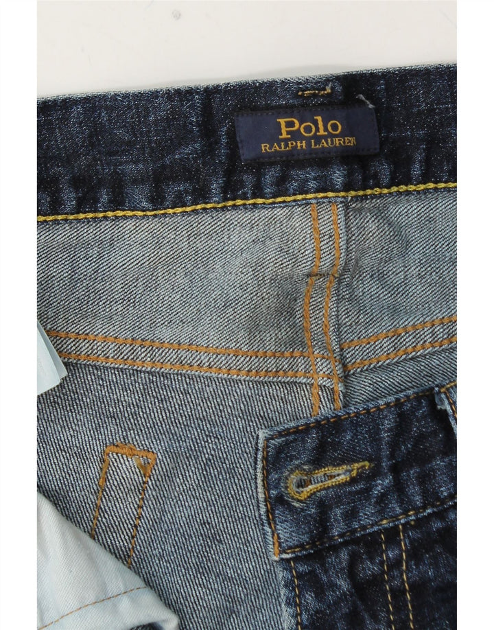 POLO RALPH LAUREN Mens Slim Jeans W34 L32 Blue Cotton