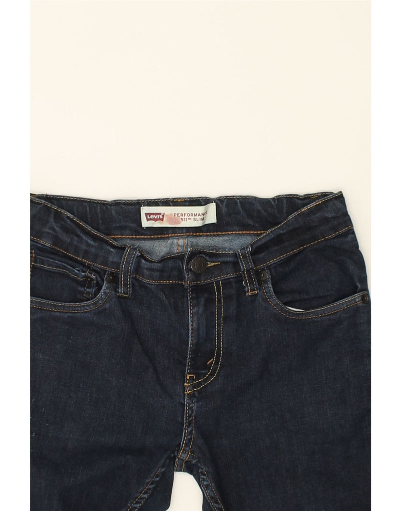 LEVI'S Boys 511 Slim Jeans 11-12 Years W26 L26  Navy Blue Cotton | Vintage Levi's | Thrift | Second-Hand Levi's | Used Clothing | Messina Hembry 