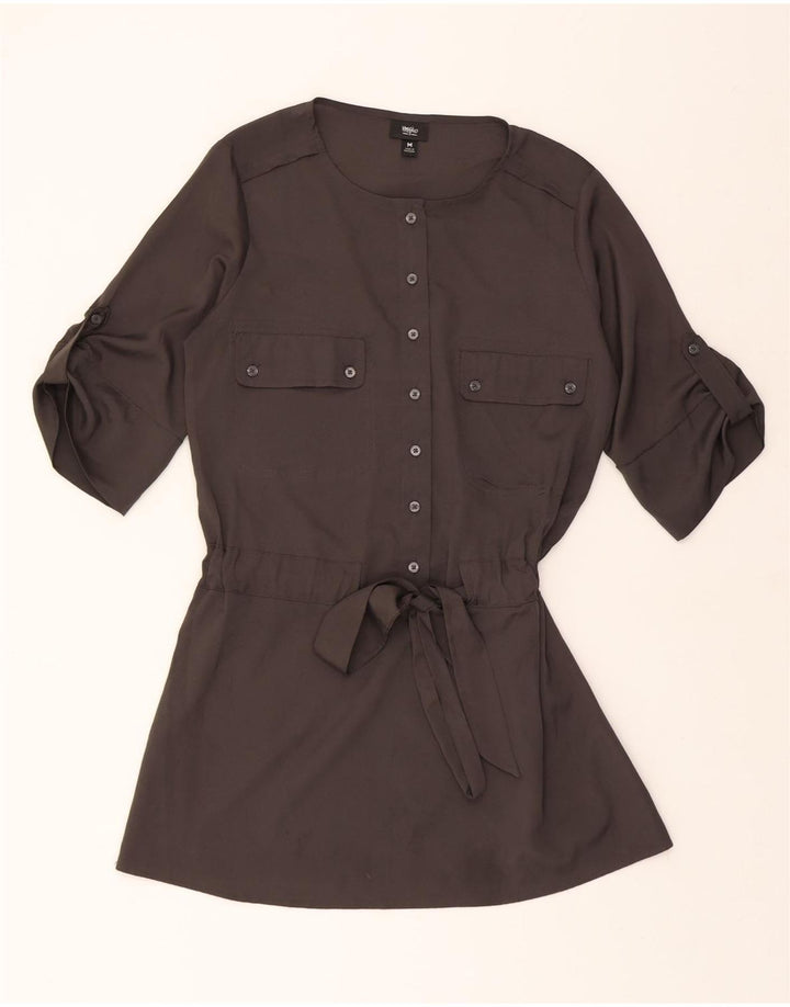 MOSSIMO Womens 3/4 Sleeve Pullover Shirt Dress UK 14 Medium Black Vintage Mossimo and Second-Hand Mossimo from Messina Hembry 