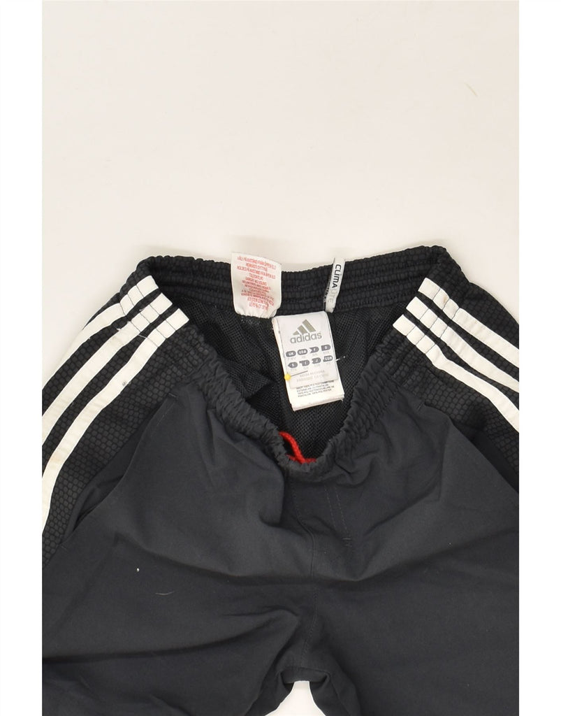 ADIDAS Boys Climalite Tracksuit Trousers Joggers 7-8 Years Black Polyester | Vintage Adidas | Thrift | Second-Hand Adidas | Used Clothing | Messina Hembry 