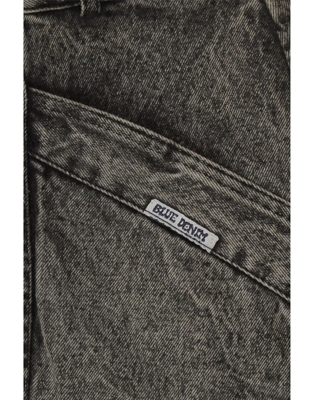 Vintage Womens Denim Skirt W32 Medium Grey