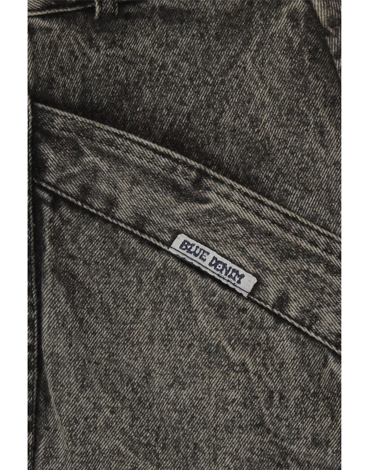 Vintage Womens Denim Skirt W32 Medium Grey
