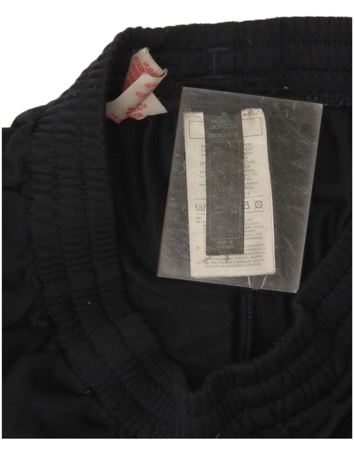 Adidas Boys Tracksuit Trousers Joggers 11-12 Years Navy Blue Polyester