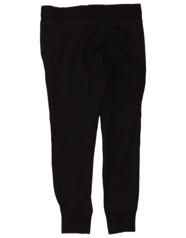 JACK WILLS Womens Graphic Tracksuit Trousers Joggers UK 12 Medium  Black