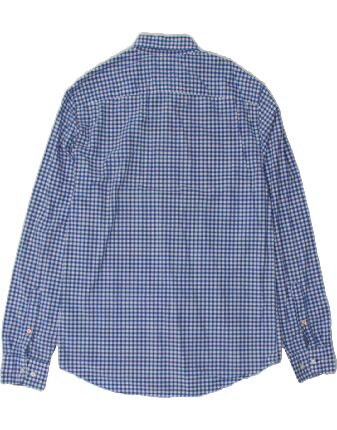 TOMMY HILFIGER Mens New York Fit Shirt Medium Blue Gingham Cotton Vintage Tommy Hilfiger and Second-Hand Tommy Hilfiger from Messina Hembry 
