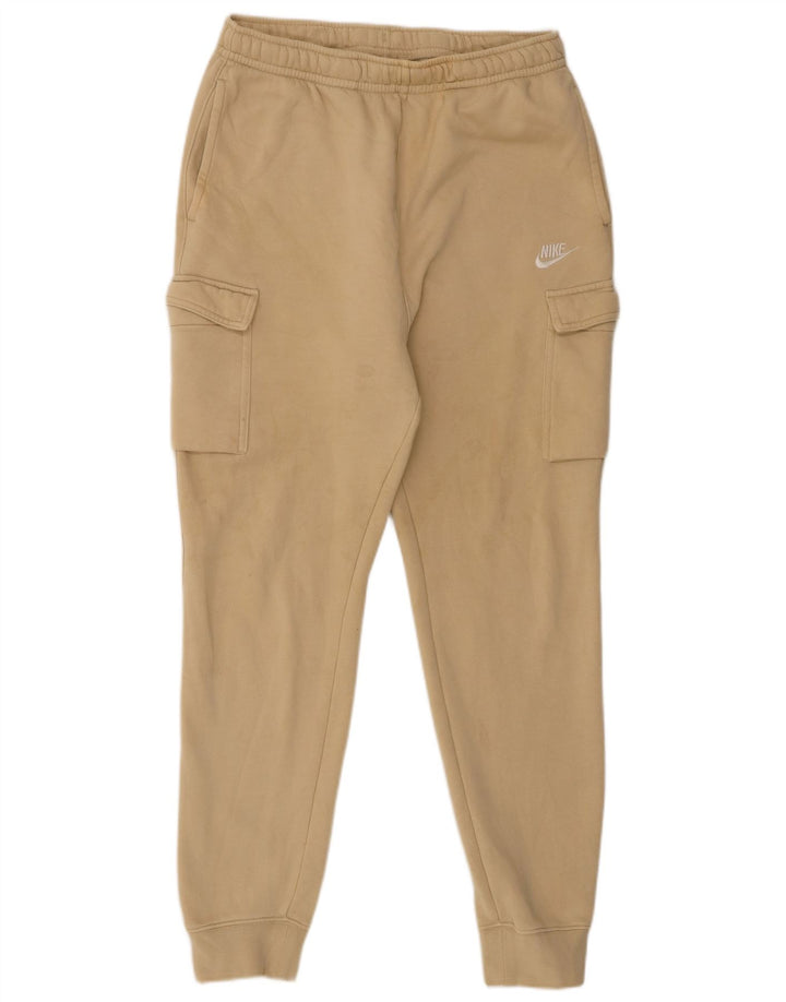Nike Mens Cargo Tracksuit Trousers Joggers Medium Beige Cotton