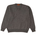 Marks & Spencer Womens V-Neck Jumper Sweater UK 16 Large Grey Flecked