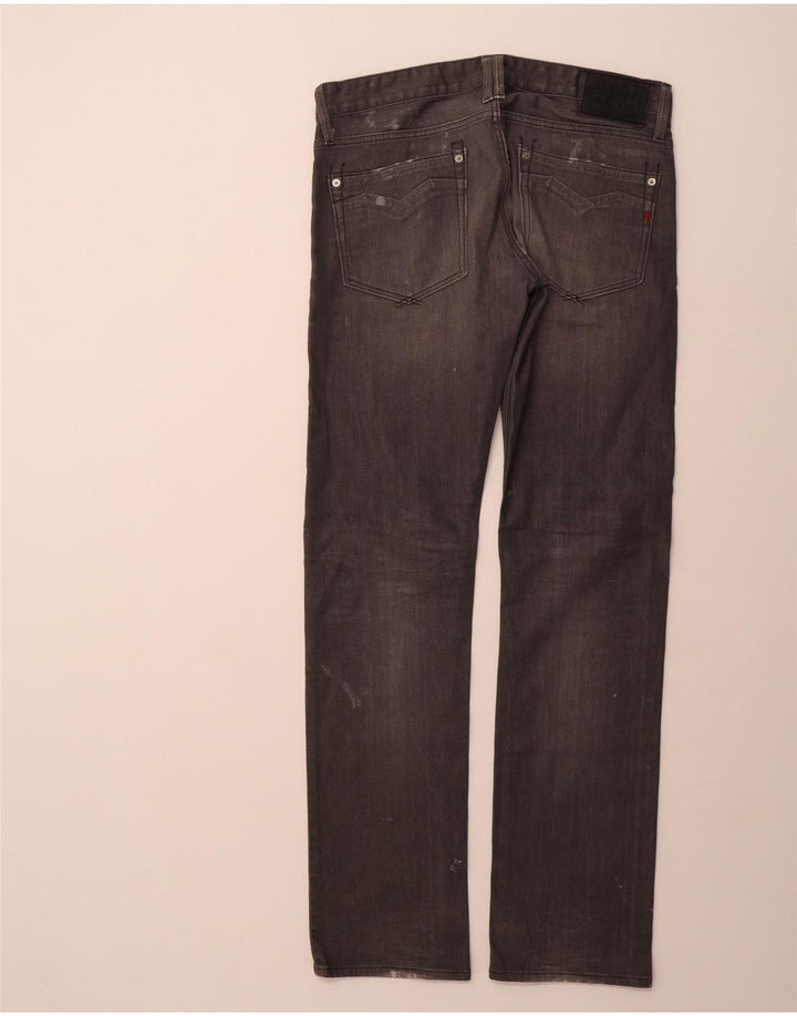 REPLAY Mens Newbill Straight Jeans W32 L36  Grey Cotton
