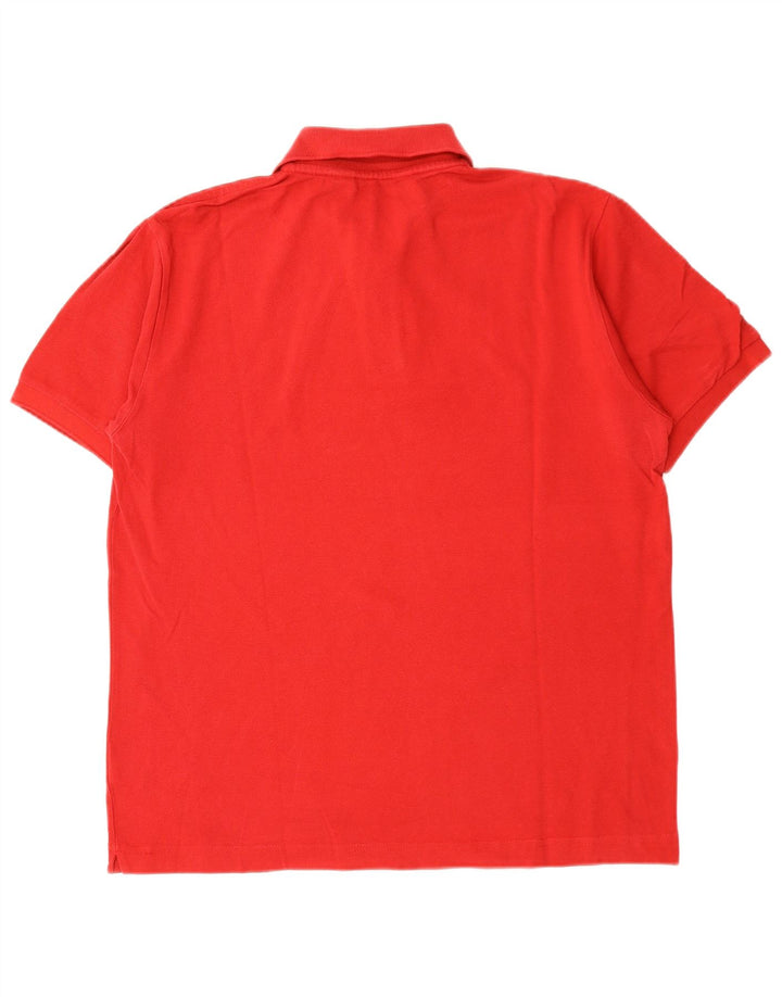 KAPPA Mens Polo Shirt Large Red Cotton