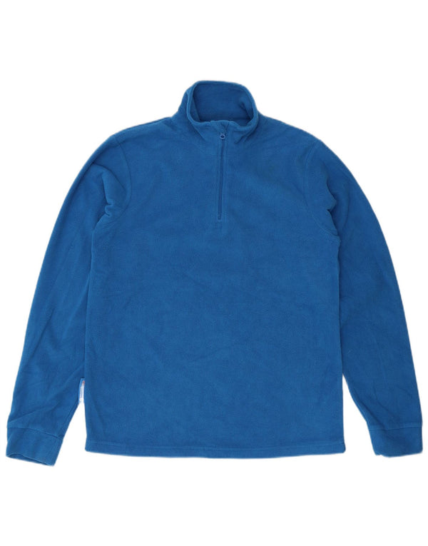 Mountain Warehouse Boys Zip Neck Fleece Jumper 12-13 Years Blue Sports