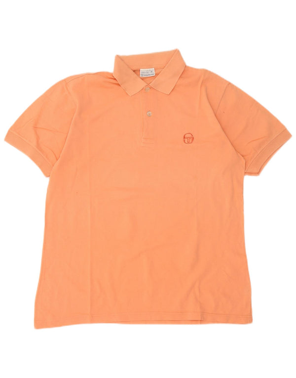 Sergio Tacchini Mens Polo Shirt Medium Pink Cotton