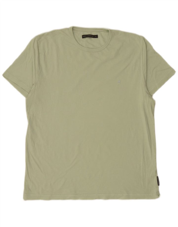 French Connection Mens T-Shirt Top XL Green Cotton