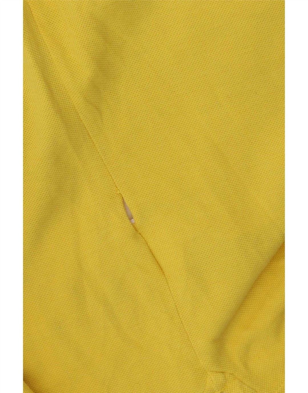 Benetton Mens Polo Shirt XL Yellow Cotton