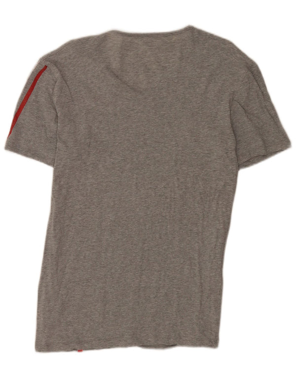 Fila Mens T-Shirt Top Small Grey Cotton Sports