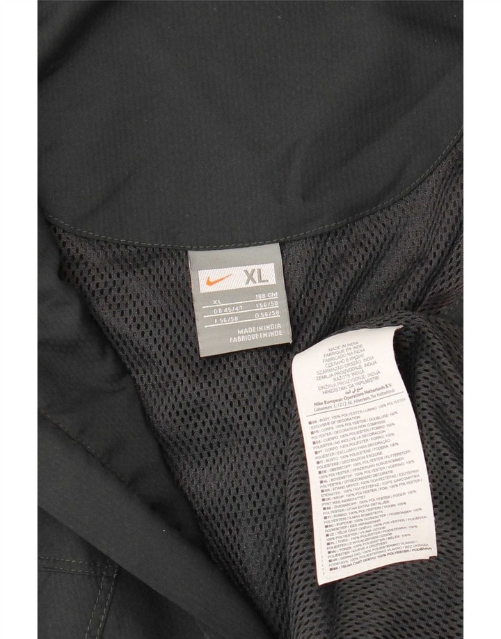 Nike Mens Tracksuit Top Jacket UK 45/47 XL Black Colourblock Polyester