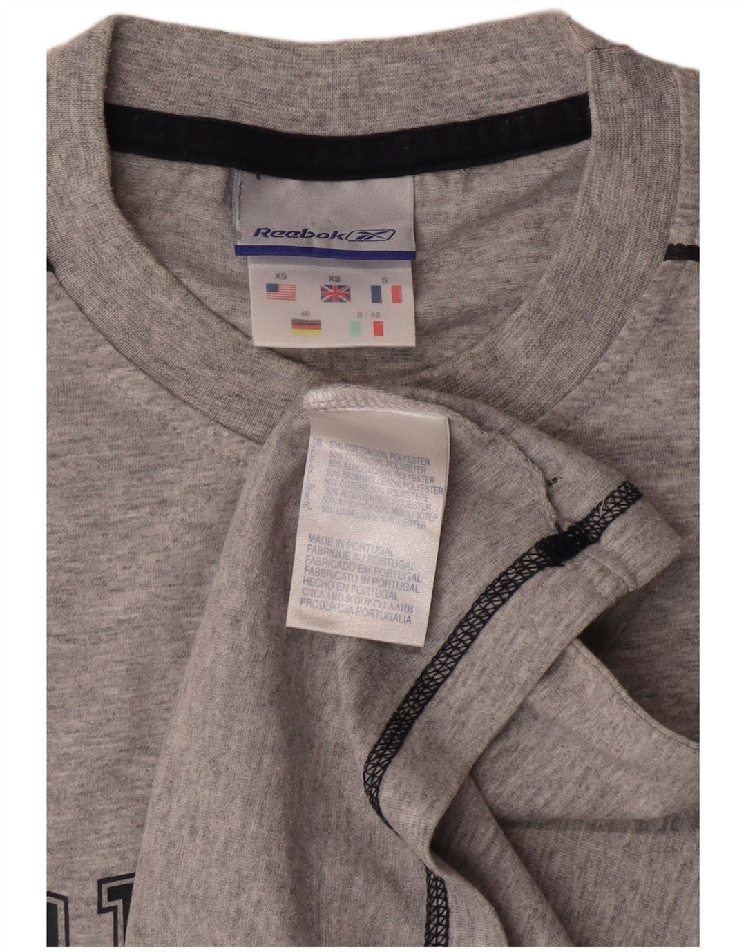 Reebok Mens Graphic Vest Top XS Grey Cotton