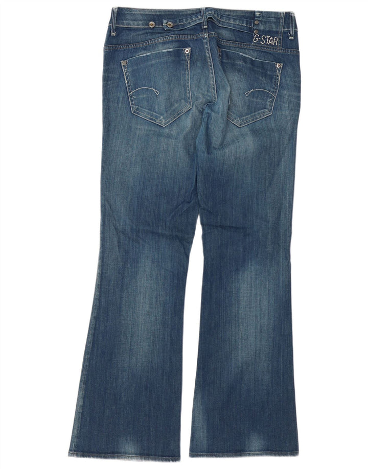 G-Star Womens Flared Jeans W33 L32 Blue Cotton