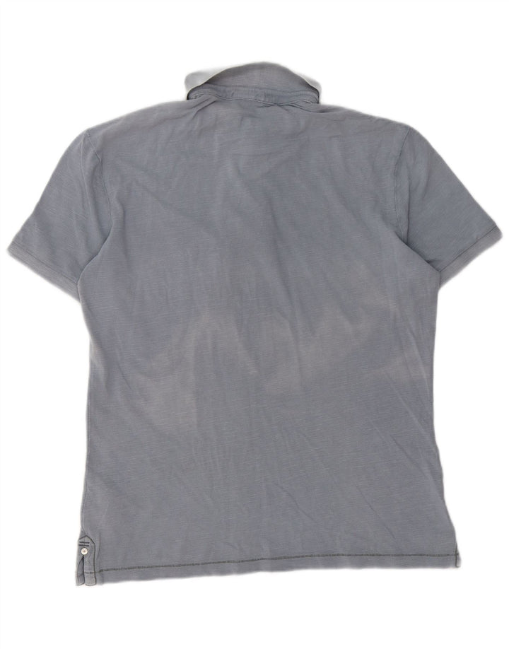 Napapijri Mens Polo Shirt Medium Blue Cotton