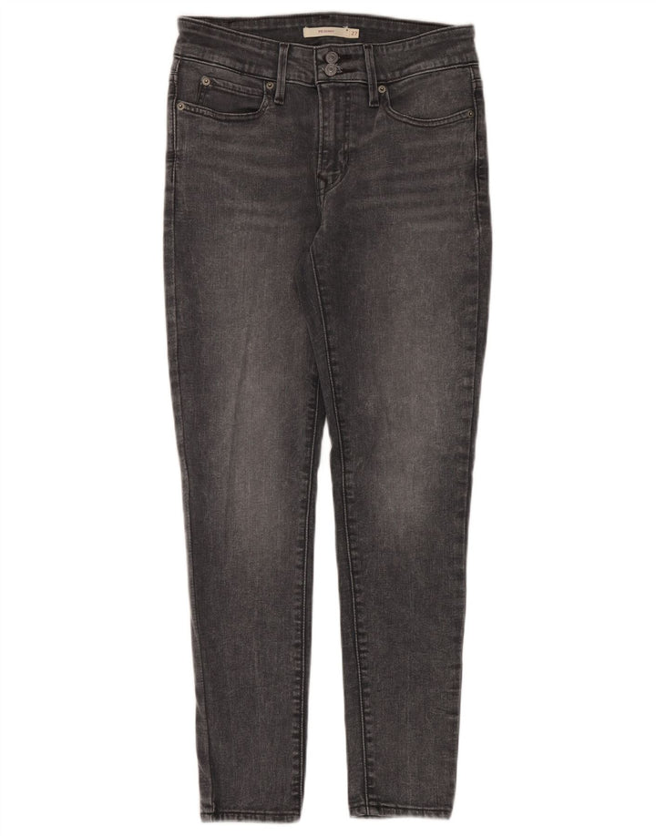 Levi's Womens 711 Skinny Jeans W27 L28 Grey Cotton