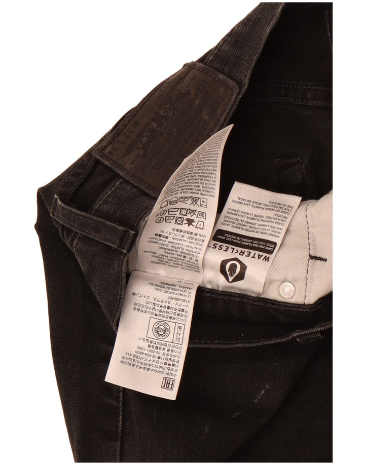 Levi's Mens 511 Slim Tapered Jeans W32 L34 Black Cotton