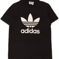 ADIDAS Womens Graphic T-Shirt Top UK 14 Medium Black Vintage Adidas and Second-Hand Adidas from Messina Hembry 