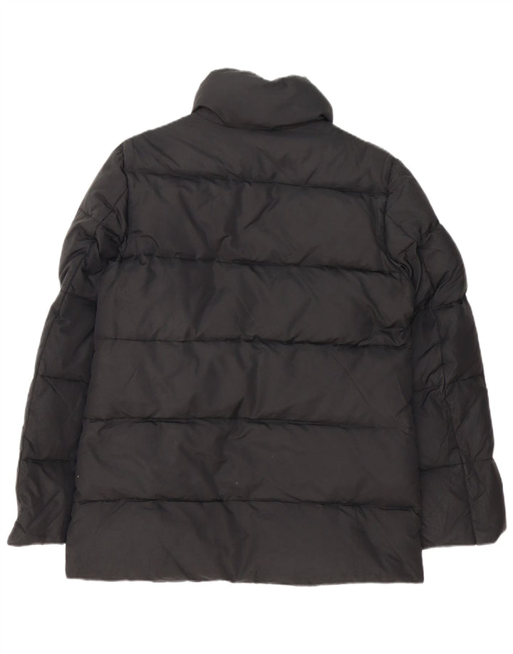 Zara Womens Padded Jacket UK 14 Medium Black Polyamide