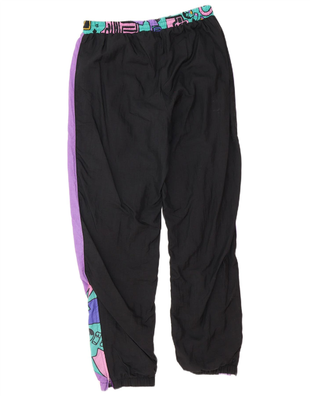 Dingo Mens Tracksuit Trousers Joggers Small  Black Colourblock