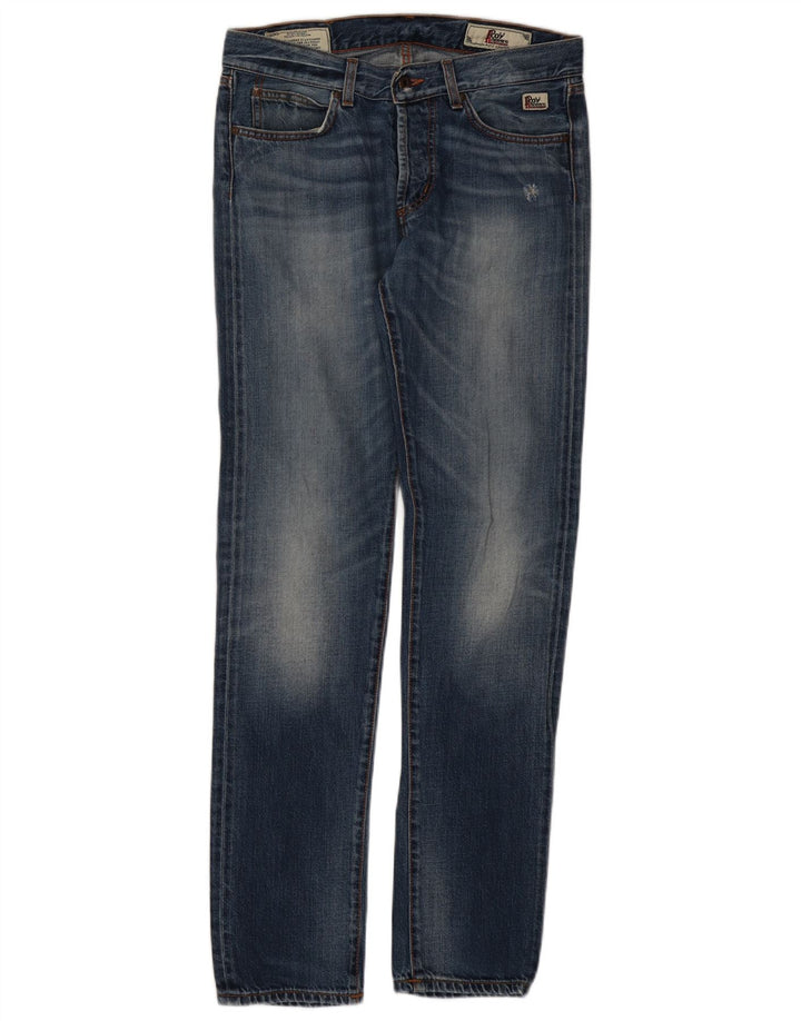 Roy Rogers Mens Slim Jeans IT 47 Medium W33 L33 Blue Cotton