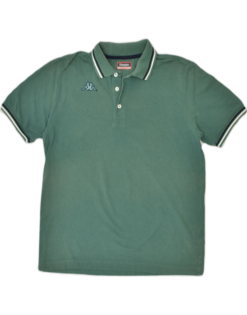 KAPPA Mens Polo Shirt Large Green Cotton | Vintage | Thrift | Second-Hand | Used Clothing | Messina Hembry 