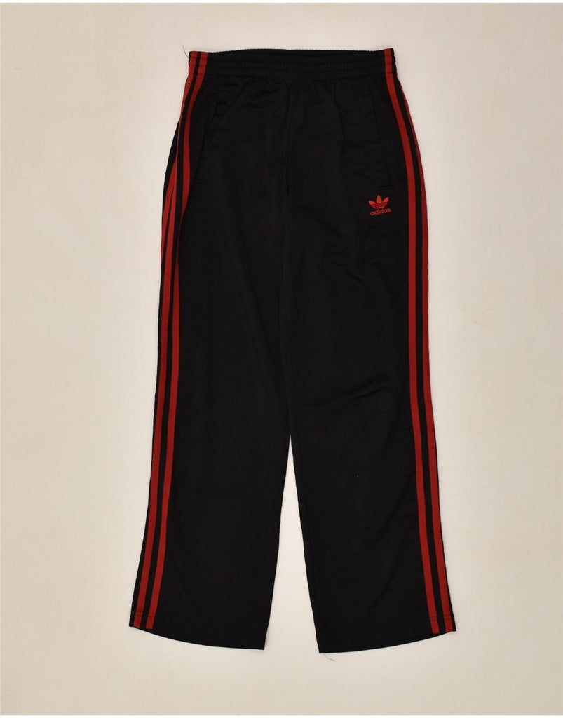 ADIDAS Boys Tracksuit Trousers 11-12 Years Black Polyester | Vintage Adidas | Thrift | Second-Hand Adidas | Used Clothing | Messina Hembry 