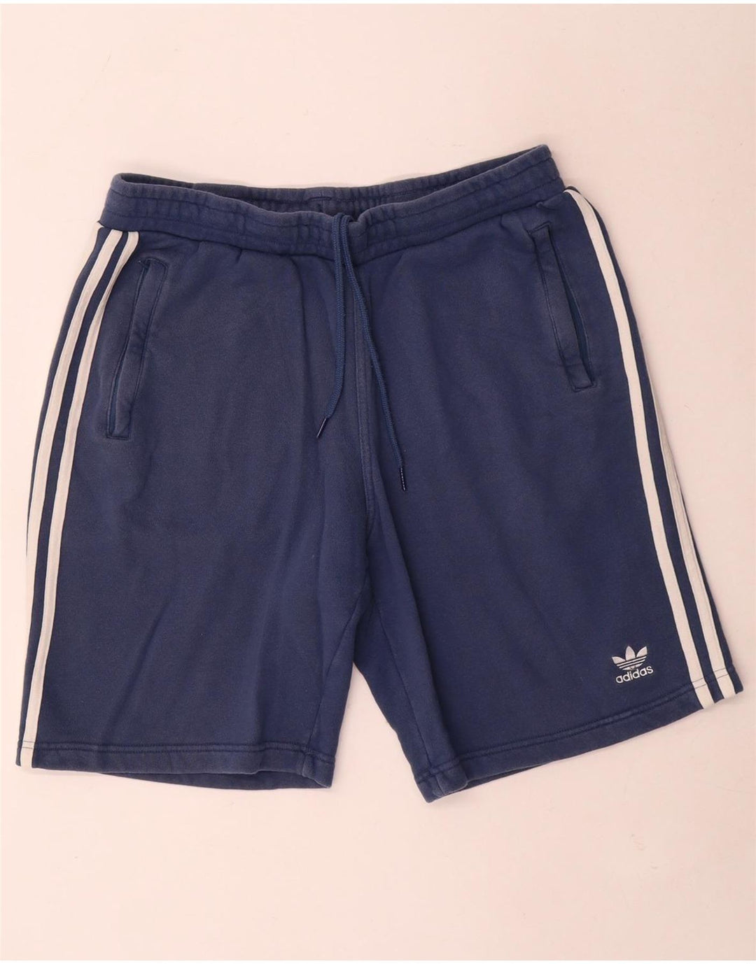 Adidas Mens Sport Shorts Large Navy Blue Cotton