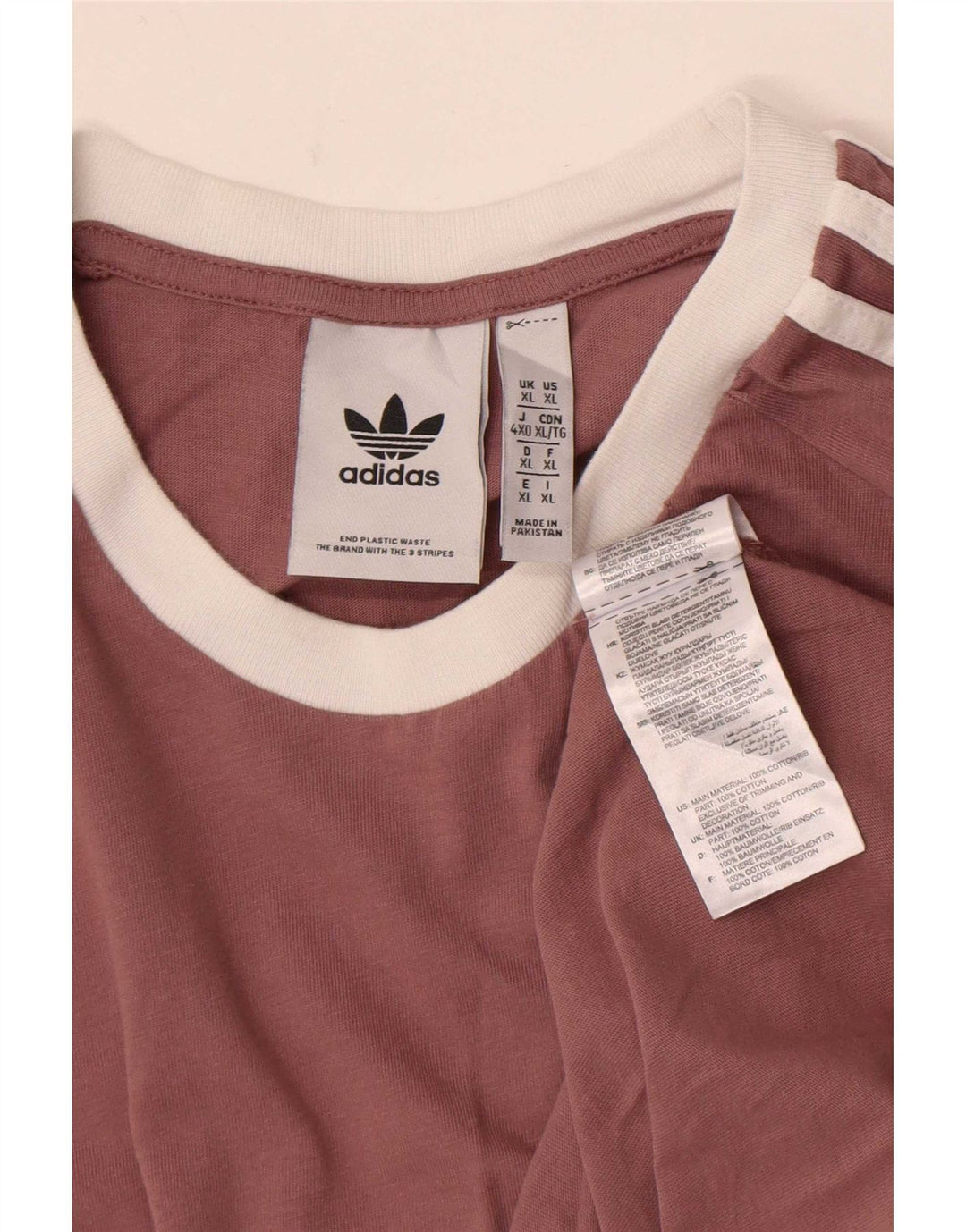 Adidas Mens T-Shirt Top XL Pink