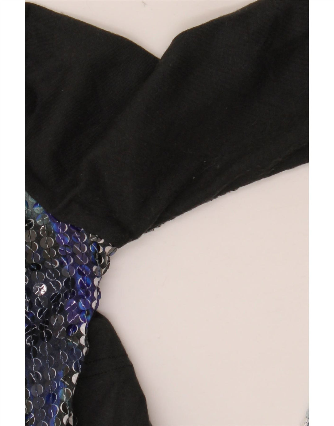 DESIGUAL Womens Graphic Top Long Sleeve UK 10 Small Black Polyester