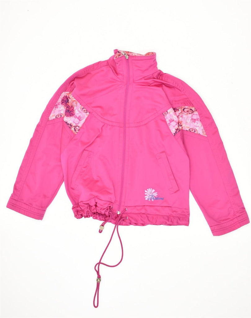 DIADORA Womens Tracksuit Top Jacket EU 32 2XS Pink Patchwork Polyester | Vintage Diadora | Thrift | Second-Hand Diadora | Used Clothing | Messina Hembry 