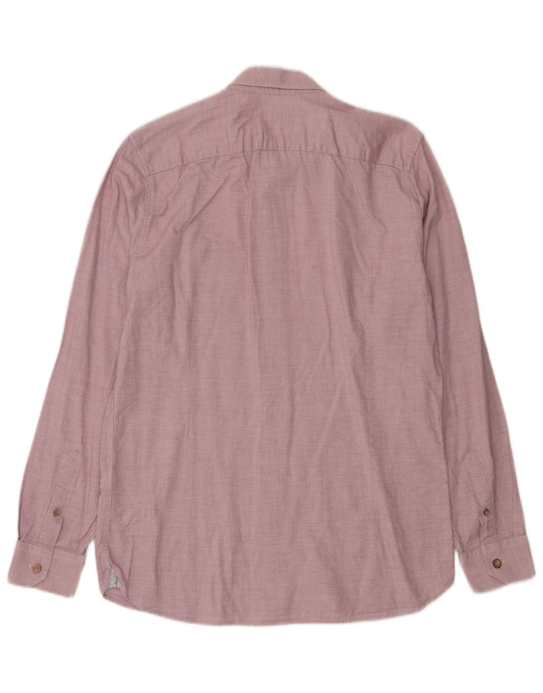 Ted Baker Mens Shirt Size 3 Medium Pink Cotton