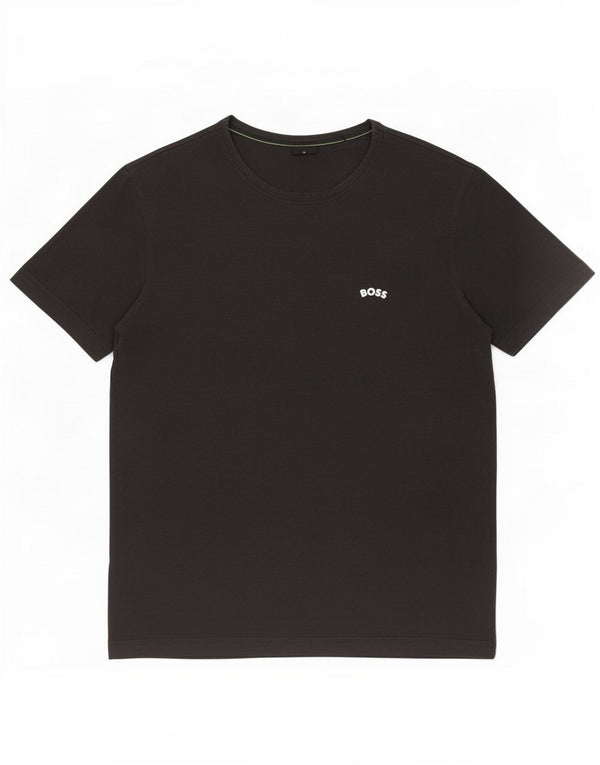 Hugo Boss Mens T-Shirt Top Medium Black Cotton