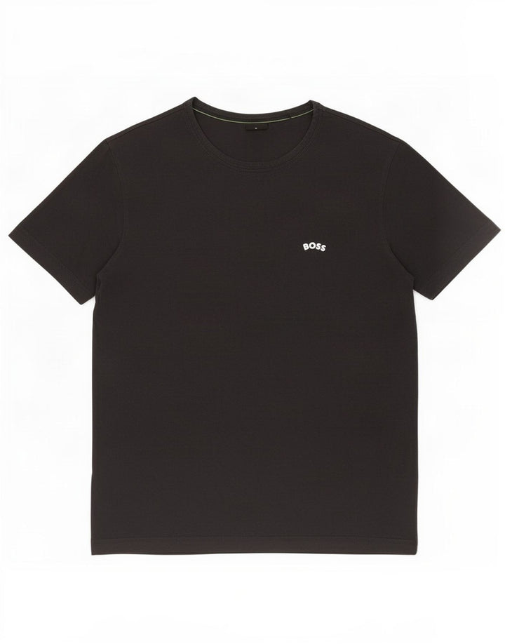 Hugo Boss Mens T-Shirt Top Medium Black Cotton