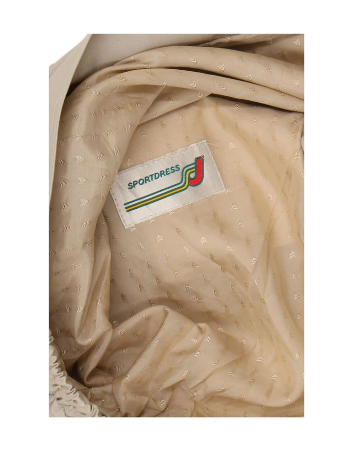 VINTAGE Mens Bomber Jacket UK 40 Large Beige Vintage Vintage and Second-Hand Vintage from Messina Hembry 