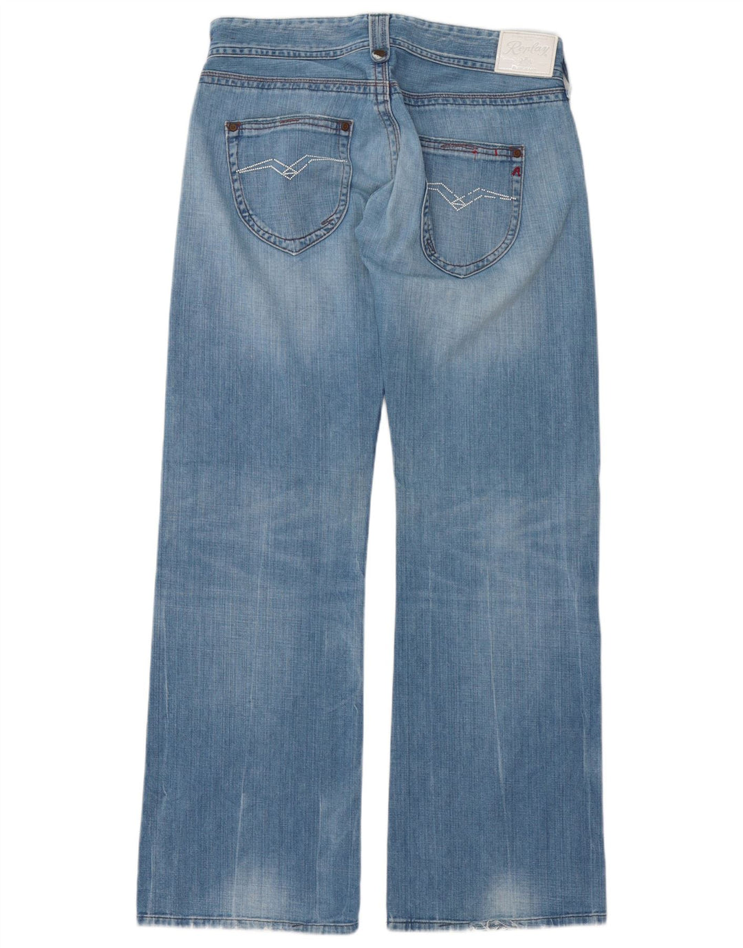 Replay Womens Janice Bootcut Jeans W31 L34 Blue Cotton