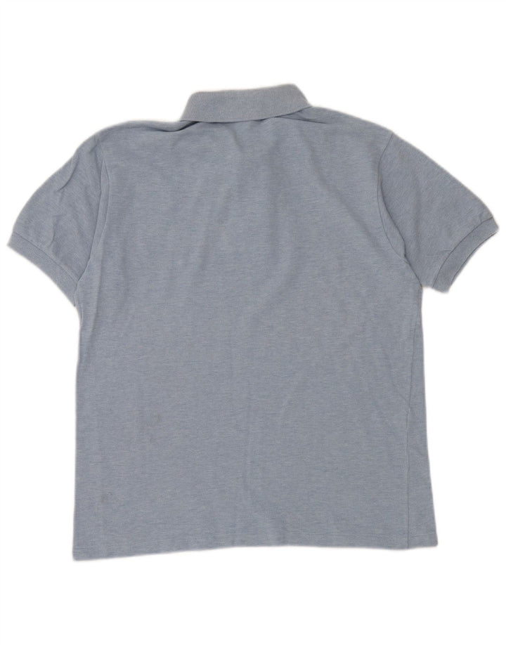 LACOSTE Mens Polo Shirt Size 3 Small Blue Cotton