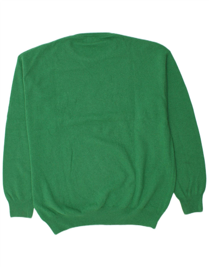 Kappa Mens Crew Neck Jumper Sweater 3XL Green Lambswool