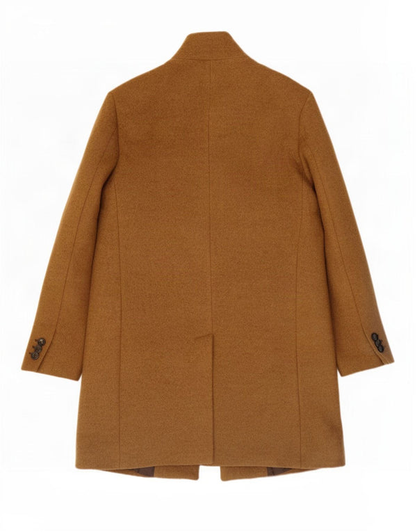 Zara Mens Overcoat UK 40 Large Beige
