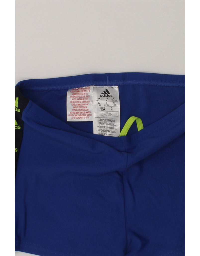 ADIDAS Boys Sport Shorts 11-12 Years Blue Polyamide | Vintage Adidas | Thrift | Second-Hand Adidas | Used Clothing | Messina Hembry 