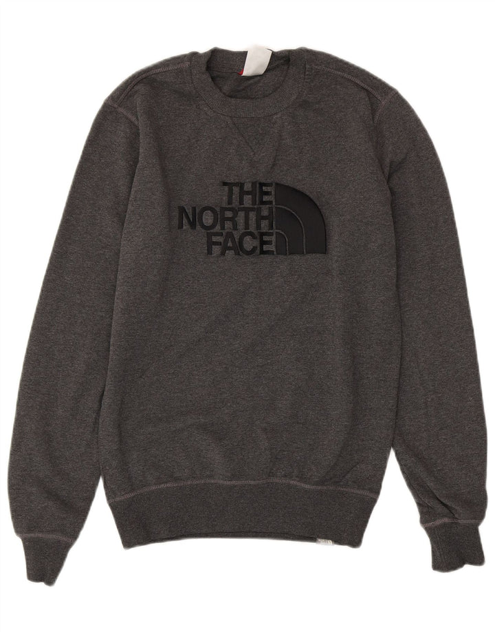 THE NORTH FACE Mens Graphic Sweatshirt Jumper XS Grey Cotton